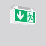 RECHTECK, 5,1 W, white, on/off Ceiling luminaires, L 362 B 125 H 192, 