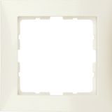 Frame 1gang, S.1, white glossy