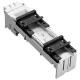 Busbar- adapter 25A 45mm 2 RAIL 3X6 (The price is shown without markup on metals. Request a quote for accurate information)