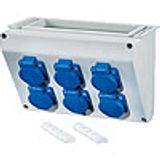 Connection Box, 6x16A 2p+PE 230V Schuko, Breedte 270mm (FP CB 218)