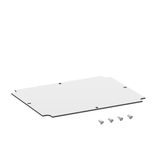 Mounting plate, light grey