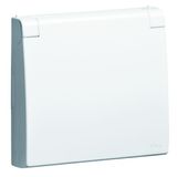 C.PLAT F/FR SOCK W/SAF & HINGED LID(IP44) WH