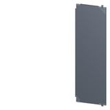 SIVACON, mounting plate, for cabinet side, perforated, D: 800 mm, H: 2200 mm, zinc-plated The