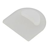 Silicone end cap closed for LED silicone profile 16x16 round