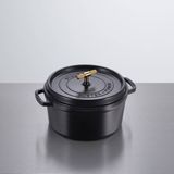 COCOTTE / 11.02 INCHES / CROSS / STAUB / BLACK / BRASS