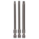 3-piece screwdriver bit set, Extra Hard T20; T25; T30; 89 mm
