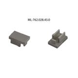 End cap without hole for PV, gray color, 1 pc
