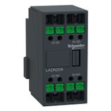AUX Deca front 2NO 0NC snap-in