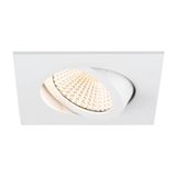 NEW TRIA® UNIVERSAL 68, recessed ceiling light, 2500/3000/4000K, 60°, IP 20, square, white