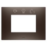 EGO SMART PLATE - IN PAINTED TECHNOPOLYMER - 3 MODULES - BROWN SHADE - CHORUSMART