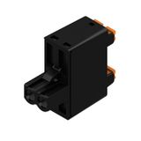 PCB plug-in connector, female plug, 5.08 mm, Number of poles: 2, 180°, PUSH IN with actuator, Clamping range, max. : 3.31 mm², Box