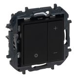 UNIVERSAL DIMMER WITHOUT NEUTRAL 2WIRES 125W NILOE STEP BLACK