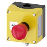 Enclosure for command devices, 22 mm, round