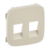 Cover plate Valena Allure - double loudspeaker socket - ivory