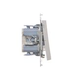 SOON ON SALE, single earial socket type "F", (module), Simon 24, IP20/IP44, cashmere
