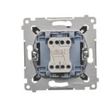 Single surface mounted box - for assembly, cream white/electro white