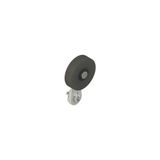 Straight lever with rubber roller, 40 mm diameter