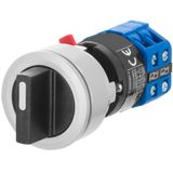Short lever rotary selector switch, 4-position, 10A, diagram SC401