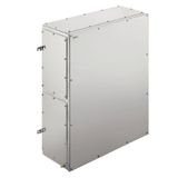 Klippon TB FS (Terminal Box - Fixing Screw), Empty enclosure, stainless steel enclosure, Height: 914 mm, Width: 610 mm, Depth: 150 mm, Material: Stainless steel 1.4404 (316L), electropolished, silver