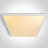 62020LU/W/V WHITE PLAFO SQUARE 40W CCTV UGR19 230V