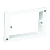 FLUSH MOUNT BOX F/ITAL/AMERIC TYPE MEC WHITE