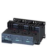 Contactor assembly for star-delta (wye-delta) start, AS-i AC-3, 11 kW/400 V, 24 V DC 3-pole,