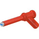 Magnetic adapter, 7 mm magnetic head to 4 mm socket, red, CAT III, 66.9509-22