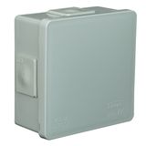 VP-001-03 Box 86x86x40mm IP55 4-inlet click long rubber ash