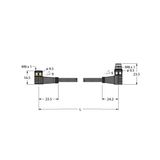 Actuator and Sensor Cable, PUR Extension Cable   PKW3M-3-PSW3M/TXL