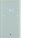 KNX glass sensor 3g thermostat, display, intg bus coupl. ,KNX-TS senso