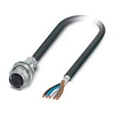SACCBP-FS-5CON-M16/2,0-PUR SCOX - Device connector rear mounting