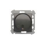 Time switch with relay 8A, anthracite, metalic