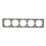 SAT-SAT-RTV double aerial socket, module, matt aluminum