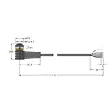Actuator and Sensor Cable, PUR Connection Cable   WKS4T-20/TXL
