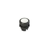 Spring-return white flush pushbutton