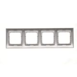 Two gang switch for IP44 version, 10AX, cream white/electro white