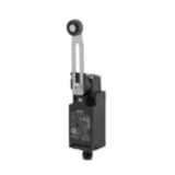 Safety Limit switch, D4N, M12 connector (1 conduit), 1NC/1NO (slow-action), adjustable roller lever (metal lever, resin roller) D4N 0194E