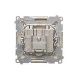 Temperature regultor with outer sensor, Silver matt, metalic