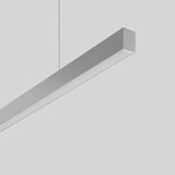 LESS IS MORE 27, 37 W, 2550 lm, 830, silver, DALI Pendant luminaires, 
