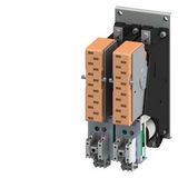 Contactor, size 12, 2-pole, DC-4, Rated operating current 400 A Auxiliary switch 4 NO+4 NC
