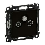 TV r sat socket star architecture mat black Valena Life