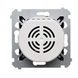 RJ11 double telephone socket, (module), Silver matt, metalic