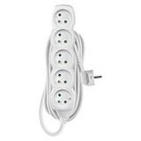 EMOS Extension cord 7m 5-socket white PVC 1.5mm2