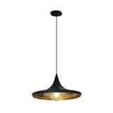 BLACK E27 12W BRASS REFLECTOR