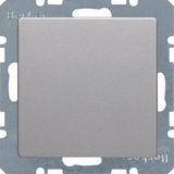 Blind plug with centre plate Q.1/Q.3 alu velvety, lacquered