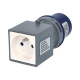 FAMATEL Adapter 13910-F IP40 CEE socket with pin