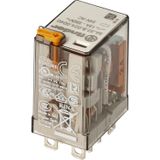 Power relay 56.32 2CO 12A 24V AC with test button and indicator
