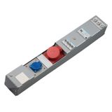 Power strip, KVS, 1 x CEE 32A, 1 x socket with protective contact