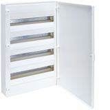 Small distributor,golf,surface,4row,IP40,72M,MS-terminal,PE,white door
