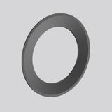 Decorative ring D 117 H 10 colour: black